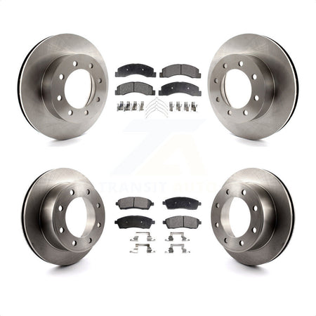 Front Rear Disc Brake Rotors And Semi-Metallic Pads Kit For Ford F-250 Super Duty K8F-100851 by Transit Auto