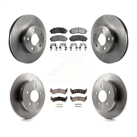 Front Rear Disc Brake Rotors And Semi-Metallic Pads Kit For 2001 Ford Explorer Sport 4WD K8F-100856 by Transit Auto