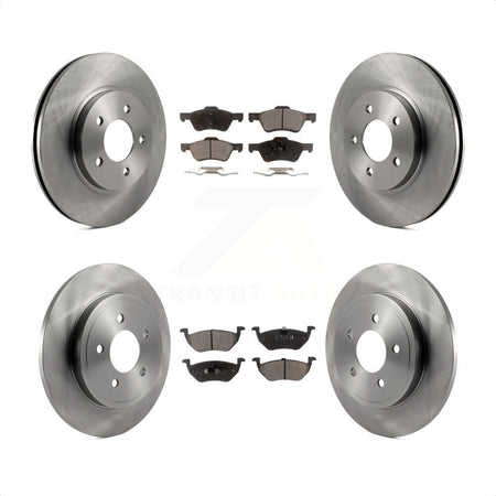 Front Rear Disc Brake Rotors And Semi-Metallic Pads Kit For Ford Escape Mercury Mariner K8F-100867 by Transit Auto