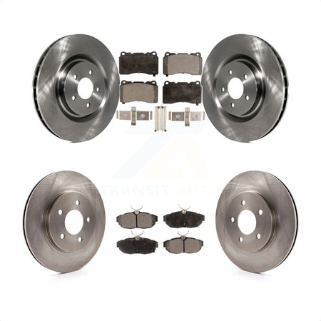 Front Rear Disc Brake Rotors And Semi-Metallic Pads Kit For Ford Mustang K8F-100887 by Transit Auto