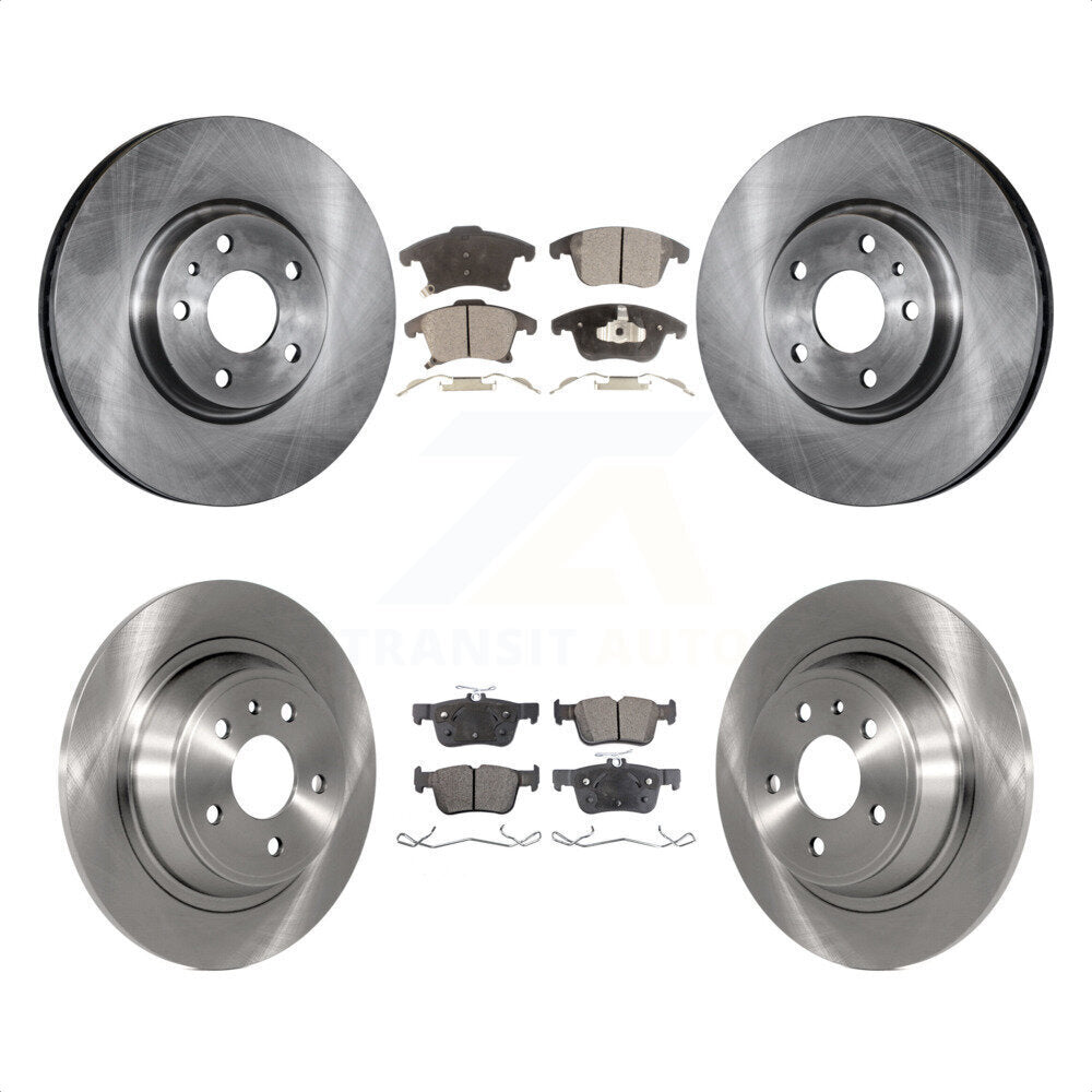 Front Rear Disc Brake Rotors And Semi-Metallic Pads Kit For Ford Fusion Lincoln MKZ K8F-100912 by Transit Auto