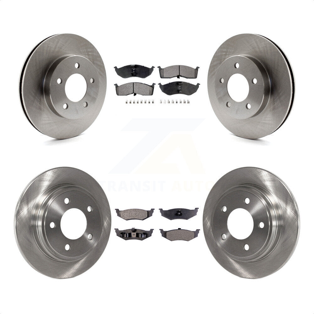 Front Rear Disc Brake Rotors And Semi-Metallic Pads Kit For Chrysler Dodge Intrepid Concorde LHS Eagle Vision New Yorker K8F-100922 by Transit Auto