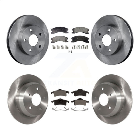 Front Rear Disc Brake Rotors And Semi-Metallic Pads Kit For Jeep Grand Cherokee K8F-100930 by Transit Auto