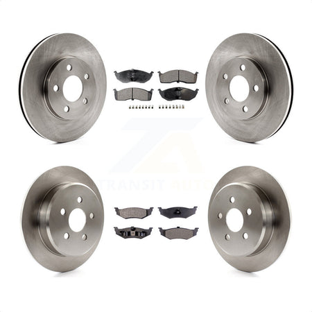 Front Rear Disc Brake Rotors And Semi-Metallic Pads Kit For Neon Dodge Plymouth Chrysler K8F-100931 by Transit Auto