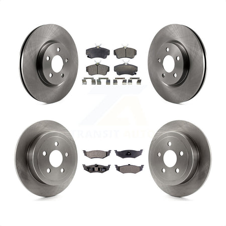 Front Rear Disc Brake Rotors And Semi-Metallic Pads Kit For Chrysler PT Cruiser K8F-100937 by Transit Auto