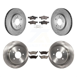 Front Rear Disc Brake Rotors And Semi-Metallic Pads Kit For Dodge Grand Caravan Chrysler Town & Country Voyager K8F-100943