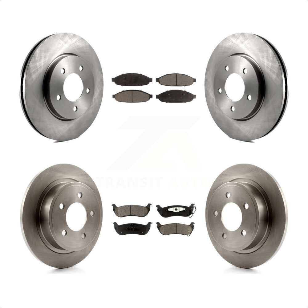 Front Rear Disc Brake Rotors And Semi-Metallic Pads Kit For 2004-2008 Chrysler Pacifica K8F-100953 by Transit Auto