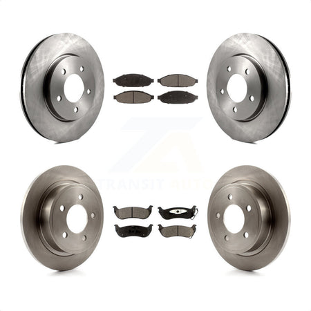 Front Rear Disc Brake Rotors And Semi-Metallic Pads Kit For 2004-2008 Chrysler Pacifica K8F-100953 by Transit Auto