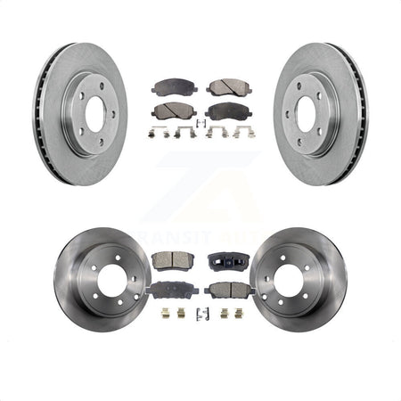 Front Rear Disc Brake Rotors And Semi-Metallic Pads Kit For Mitsubishi Lancer K8F-100964 by Transit Auto