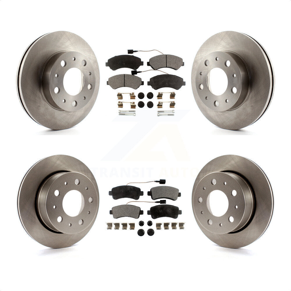 Front Rear Disc Brake Rotors And Semi-Metallic Pads Kit For Ram ProMaster 1500 2500 3500 K8F-100990 by Transit Auto