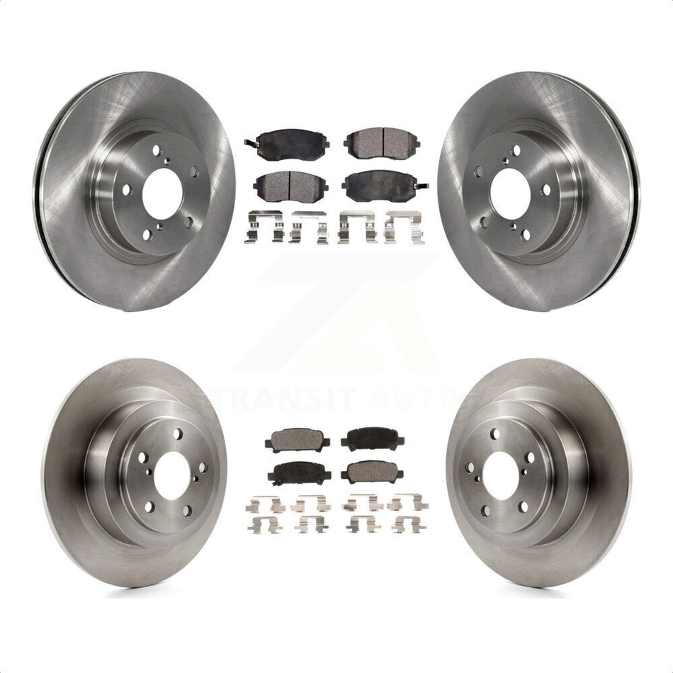 Front Rear Disc Brake Rotors And Semi-Metallic Pads Kit For Subaru Legacy K8F-101043 by Transit Auto