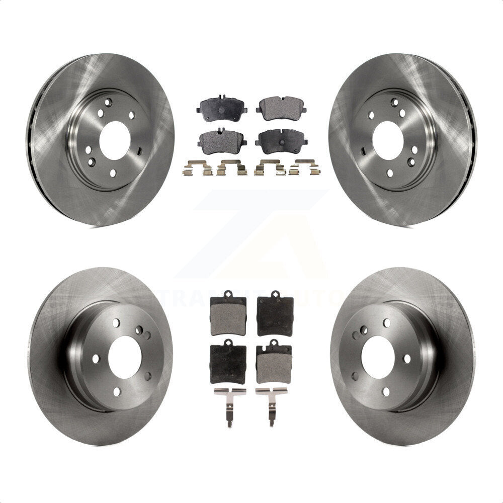 Front Rear Disc Brake Rotors And Semi-Metallic Pads Kit For Mercedes-Benz C240 CLK350 C320 C280 CLK320 C350 K8F-101061 by Transit Auto