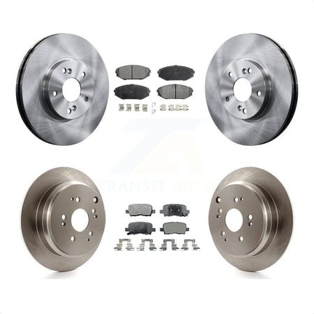 Front Rear Disc Brake Rotors And Semi-Metallic Pads Kit For 2002-2004 Honda Odyssey K8F-101077 by Transit Auto