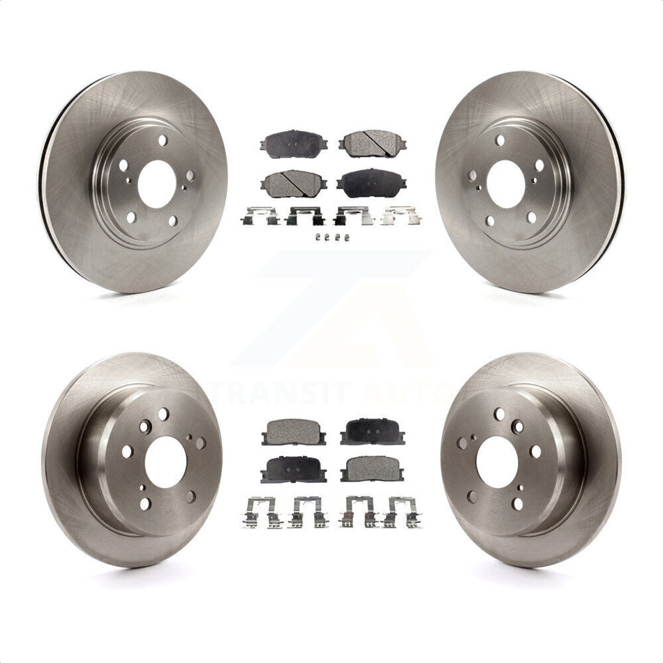 Front Rear Disc Brake Rotors And Semi-Metallic Pads Kit For 2004-2006 Lexus ES330 K8F-101085 by Transit Auto