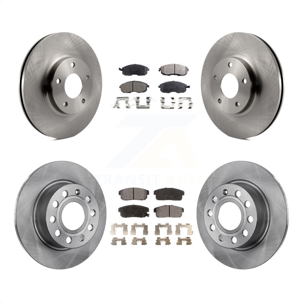 Front Rear Disc Brake Rotors And Semi-Metallic Pads Kit For Nissan Maxima Infiniti I35 INFINITI K8F-101121 by Transit Auto