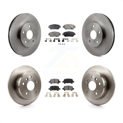 Front Rear Disc Brake Rotors And Semi-Metallic Pads Kit For Toyota Camry Avalon Solara K8F-101123