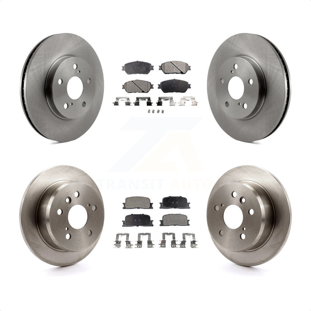 Front Rear Disc Brake Rotors And Semi-Metallic Pads Kit For Toyota Camry Lexus ES300 K8F-101124 by Transit Auto