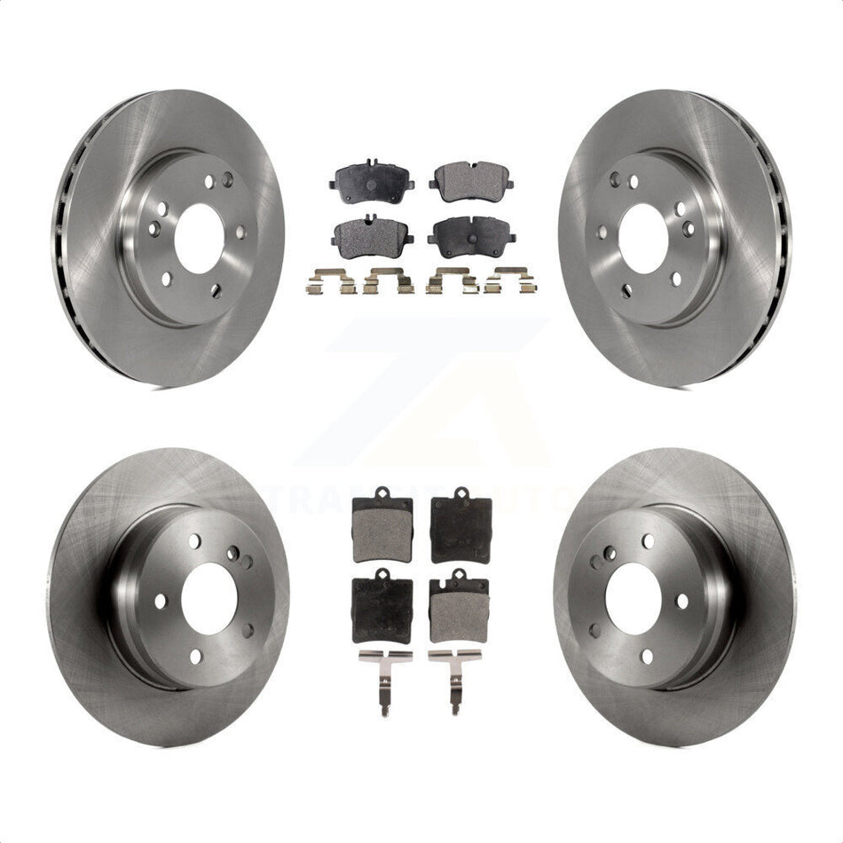 Front Rear Disc Brake Rotors And Semi-Metallic Pads Kit For 2003-2005 Mercedes-Benz C240 Wagon with RWD K8F-101139 by Transit Auto