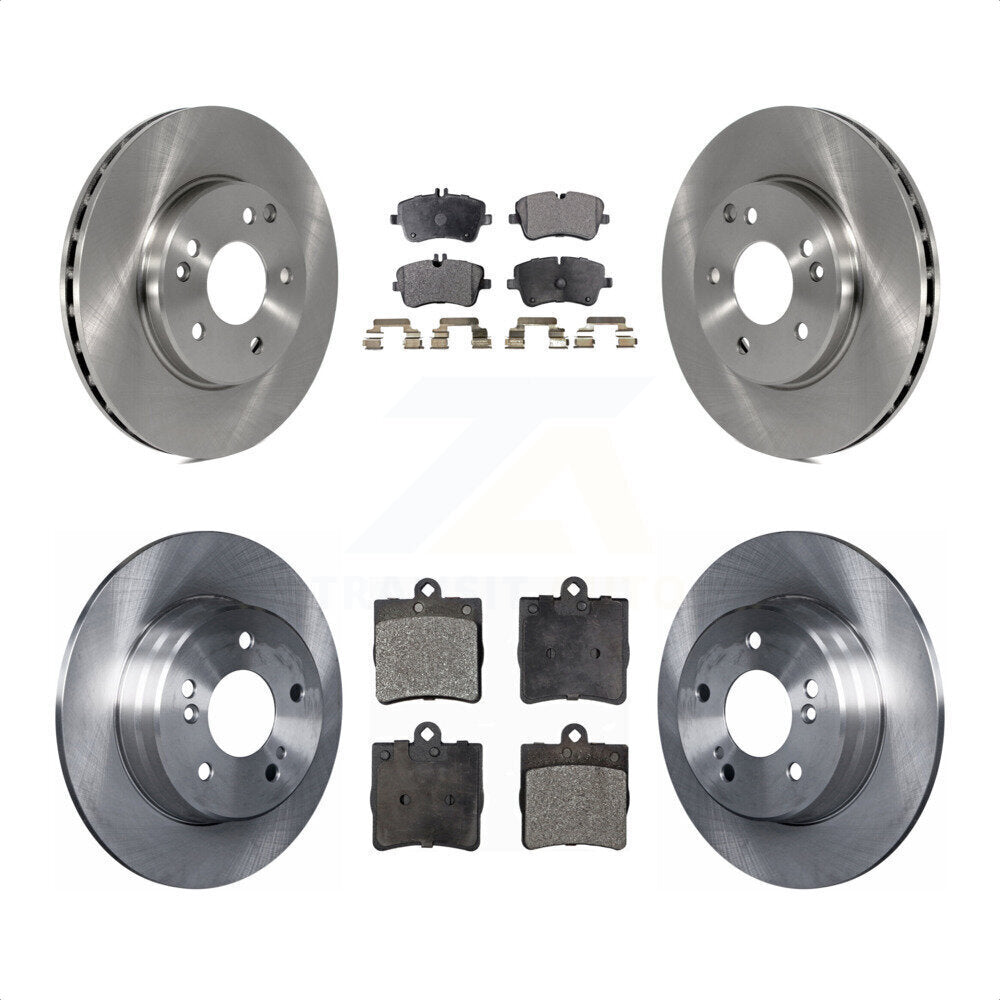 Front Rear Disc Brake Rotors And Semi-Metallic Pads Kit For Mercedes-Benz C230 C240 K8F-101140 by Transit Auto