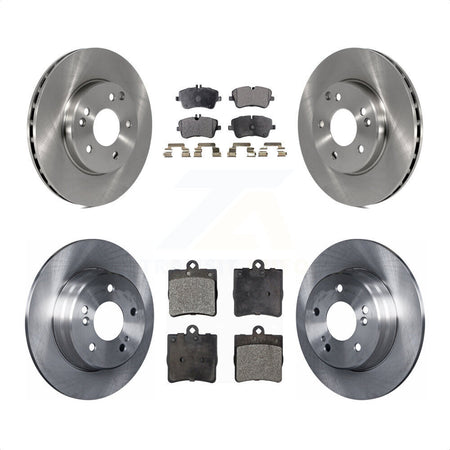 Front Rear Disc Brake Rotors And Semi-Metallic Pads Kit For Mercedes-Benz C230 C240 K8F-101140 by Transit Auto