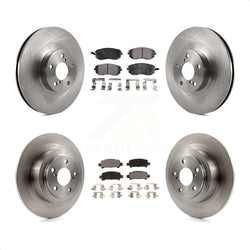 Front Rear Disc Brake Rotors And Semi-Metallic Pads Kit For Subaru Outback Legacy Baja K8F-101157
