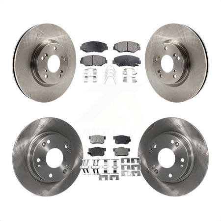 Front Rear Disc Brake Rotors And Semi-Metallic Pads Kit For Honda Civic Acura ILX K8F-101193 by Transit Auto