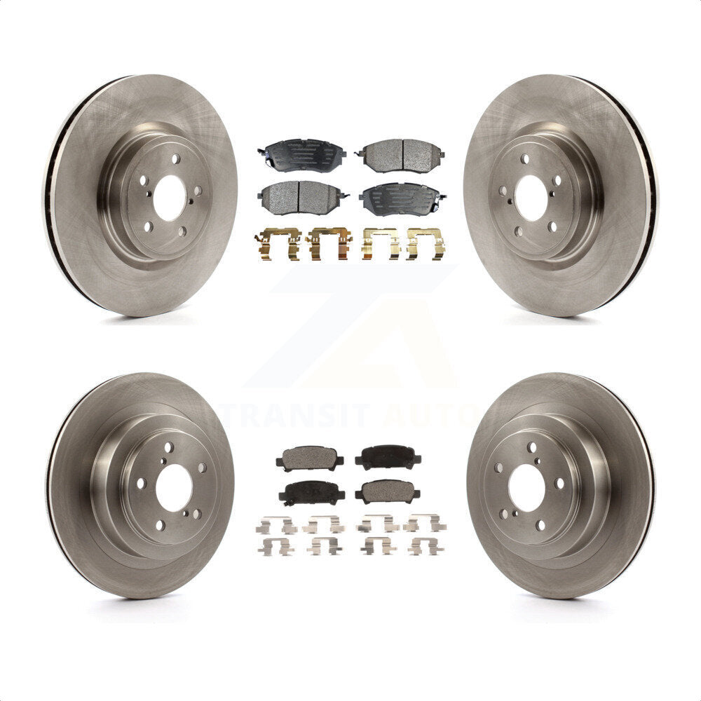 Front Rear Disc Brake Rotors And Semi-Metallic Pads Kit For Subaru Legacy K8F-101205 by Transit Auto