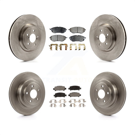 Front Rear Disc Brake Rotors And Semi-Metallic Pads Kit For Subaru Legacy K8F-101205 by Transit Auto