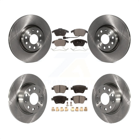 Front Rear Disc Brake Rotors And Semi-Metallic Pads Kit For Volkswagen Beetle GTI K8F-101218 by Transit Auto