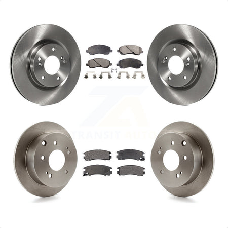 Front Rear Disc Brake Rotors And Semi-Metallic Pads Kit For Mitsubishi Galant Eclipse K8F-101235 by Transit Auto