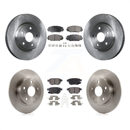 Front Rear Disc Brake Rotors And Semi-Metallic Pads Kit For 2011-2016 Scion tC K8F-101264 by Transit Auto