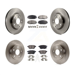 Front Rear Disc Brake Rotors And Semi-Metallic Pads Kit For 2008-2015 Scion xB K8F-101269