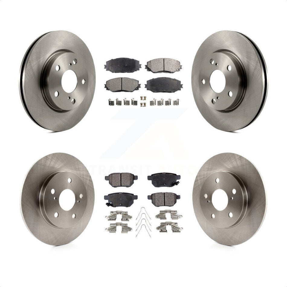 Front Rear Disc Brake Rotors And Semi-Metallic Pads Kit For 2008-2015 Scion xB K8F-101269 by Transit Auto