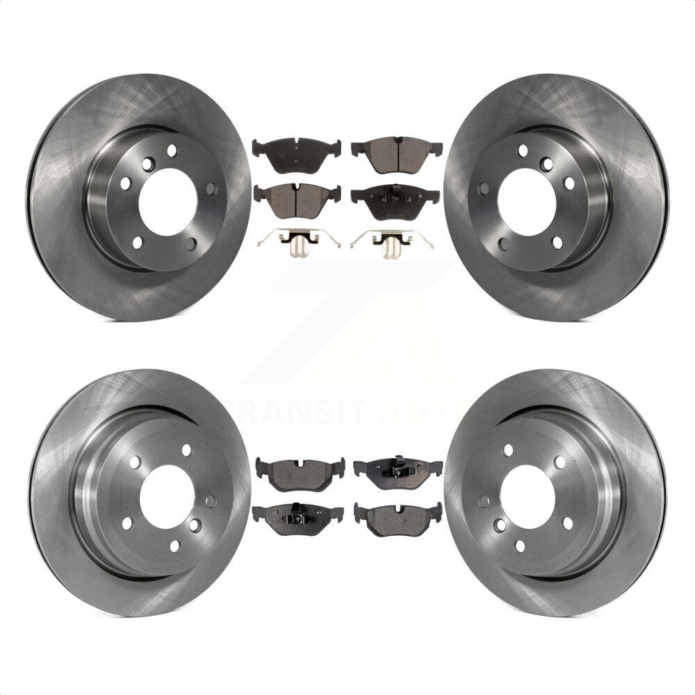 Front Rear Disc Brake Rotors And Semi-Metallic Pads Kit For BMW 328i 328xi 325xi K8F-101272 by Transit Auto