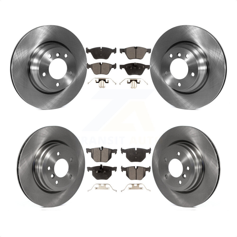 Front Rear Disc Brake Rotors And Semi-Metallic Pads Kit For 2006-2006 BMW 330i 330xi K8F-101276 by Transit Auto