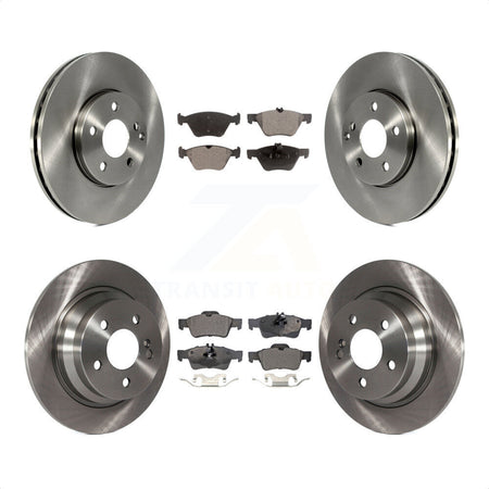 Front Rear Disc Brake Rotors And Semi-Metallic Pads Kit For Mercedes-Benz E320 E300 K8F-101282 by Transit Auto