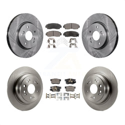 Front Rear Disc Brake Rotors And Semi-Metallic Pads Kit For Honda Crosstour Accord K8F-101288