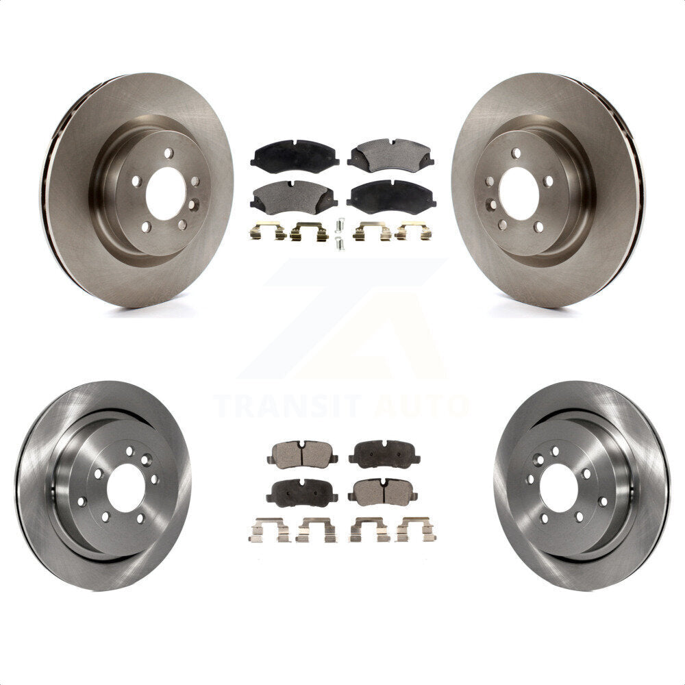 Front Rear Disc Brake Rotors And Semi-Metallic Pads Kit For Land Rover LR4 Range Sport K8F-101296 by Transit Auto