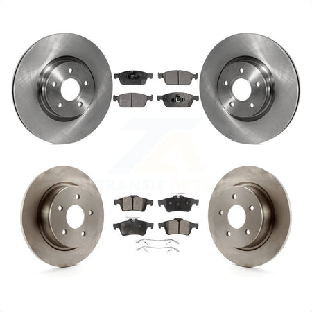 Front Rear Disc Brake Rotors And Semi-Metallic Pads Kit For Ford Escape Connect K8F-101303 by Transit Auto