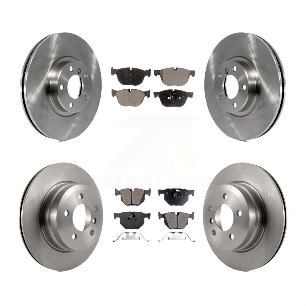 Front Rear Disc Brake Rotors And Semi-Metallic Pads Kit For BMW X5 X6 K8F-101313 by Transit Auto