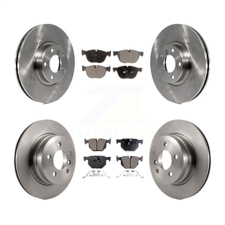 Front Rear Disc Brake Rotors And Semi-Metallic Pads Kit For BMW X5 X6 K8F-101313 by Transit Auto