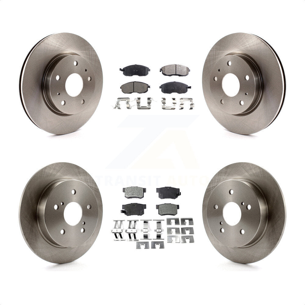 Front Rear Disc Brake Rotors And Semi-Metallic Pads Kit For Suzuki SX4 Crossover K8F-101329 by Transit Auto