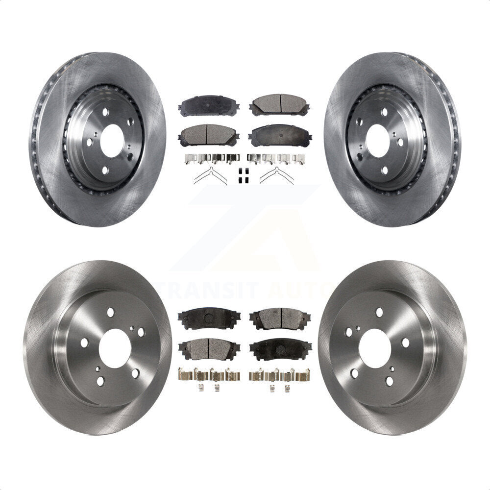 Front Rear Disc Brake Rotors And Semi-Metallic Pads Kit For Lexus NX200t NX300 NX300h K8F-101339 by Transit Auto