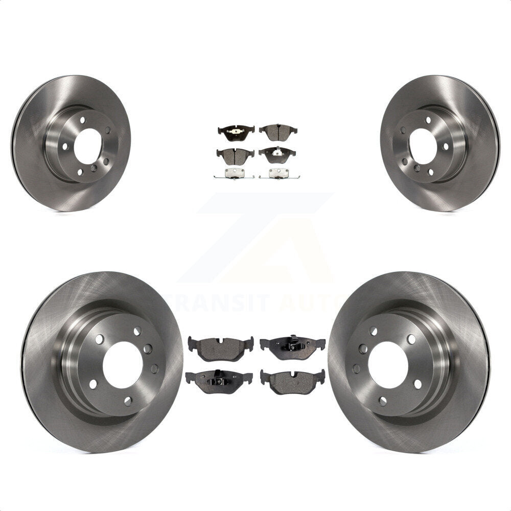 Front Rear Disc Brake Rotors And Semi-Metallic Pads Kit For BMW 328i 323i K8F-101356 by Transit Auto