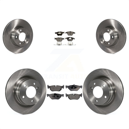 Front Rear Disc Brake Rotors And Semi-Metallic Pads Kit For BMW 328i 323i K8F-101356 by Transit Auto