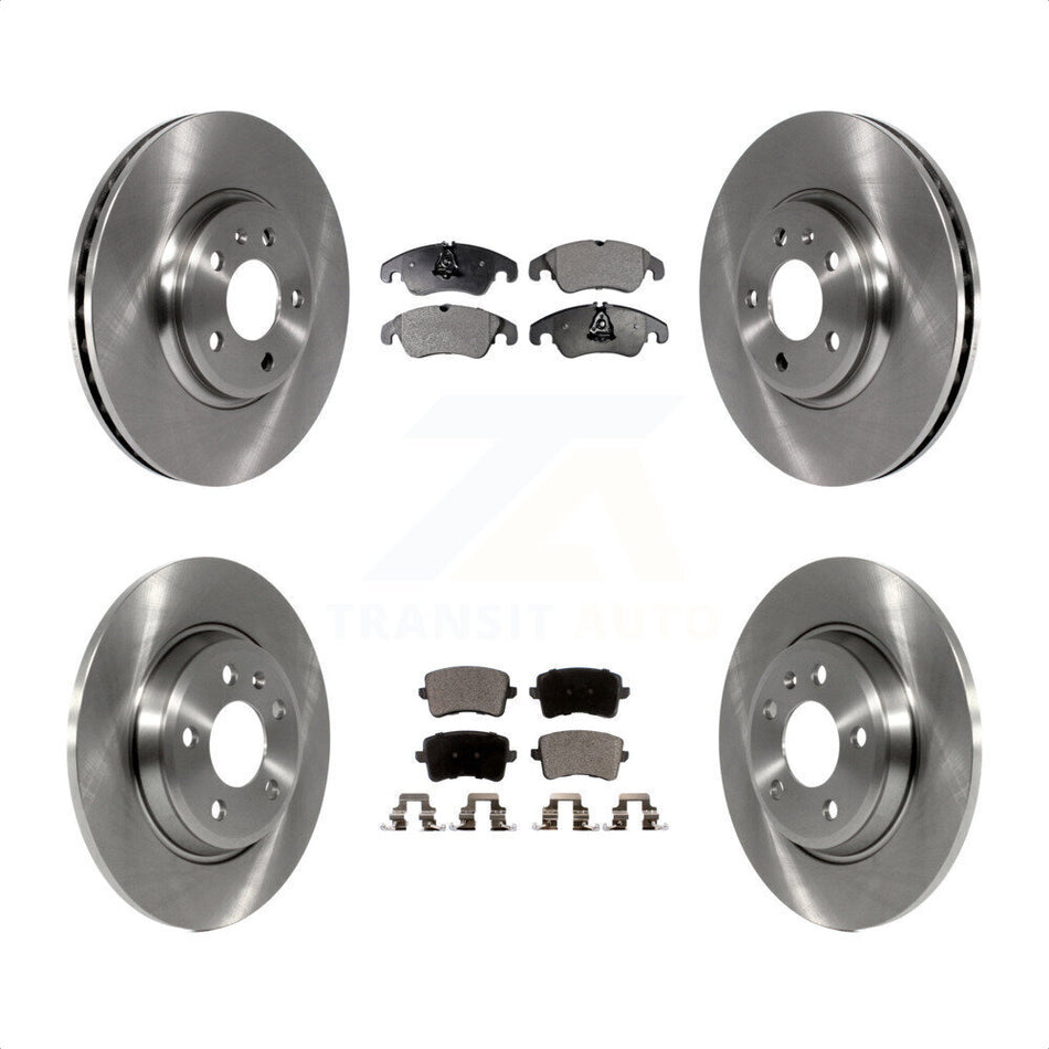 Front Rear Disc Brake Rotors And Semi-Metallic Pads Kit For Audi Q5 A4 Quattro A5 K8F-101370 by Transit Auto