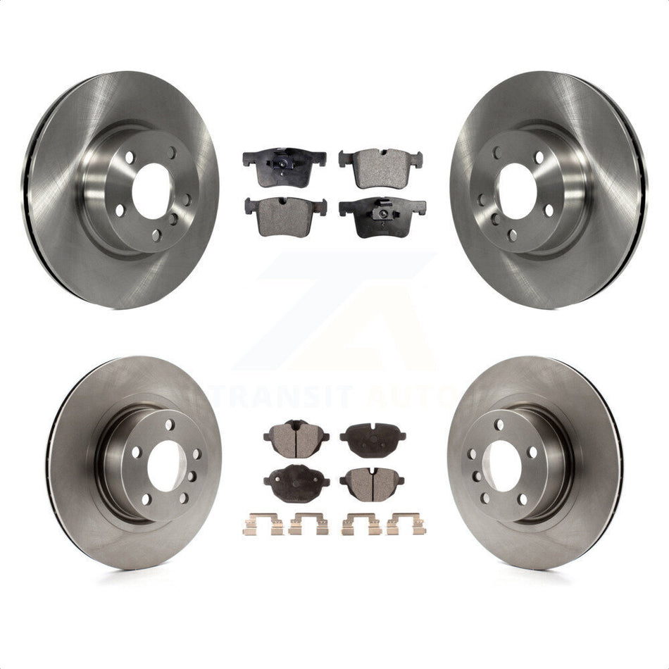 Front Rear Disc Brake Rotors And Semi-Metallic Pads Kit For BMW X3 X4 K8F-101422 by Transit Auto