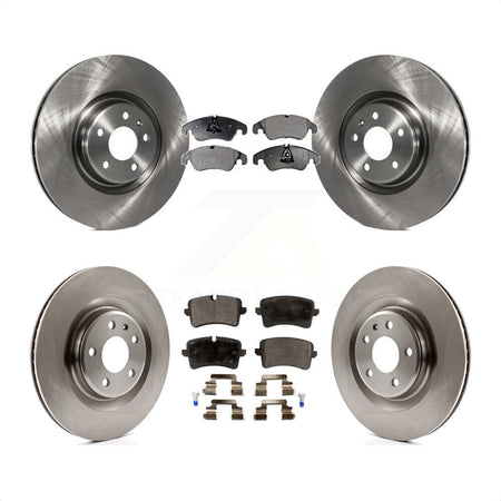 Front Rear Disc Brake Rotors And Semi-Metallic Pads Kit For Audi A6 K8F-101425 by Transit Auto