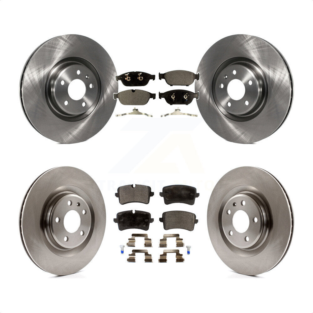 Front Rear Disc Brake Rotors And Semi-Metallic Pads Kit For Audi A6 Quattro A7 K8F-101426 by Transit Auto