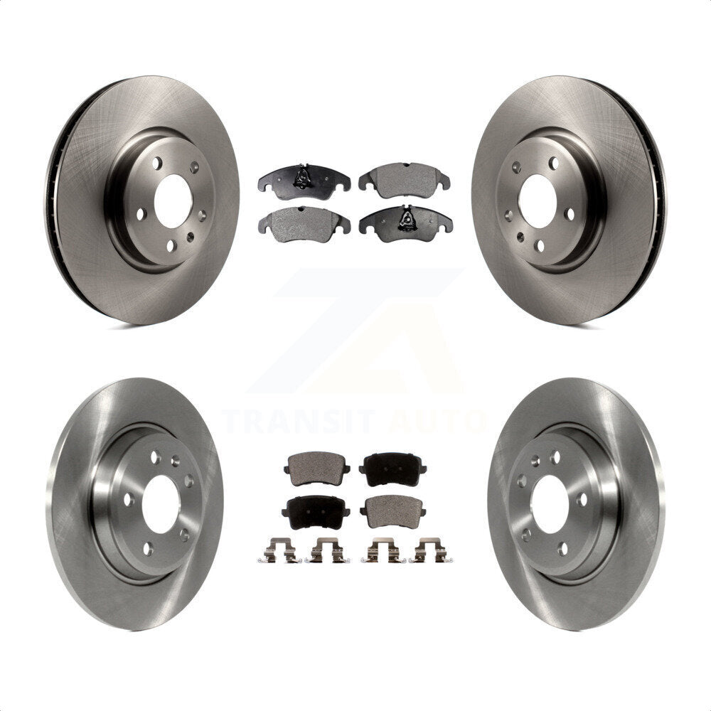 Front Rear Disc Brake Rotors And Semi-Metallic Pads Kit For Audi A4 Q5 A5 Quattro allroad K8F-101427 by Transit Auto